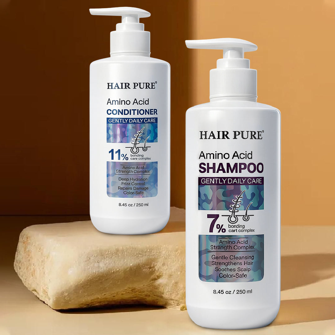 Amino Acid Shampoo 250ml – Gentle Daily Cleansing Shampoo with 7% Bonding Care Complex for Strong, Smooth & Frizz-Free Hair