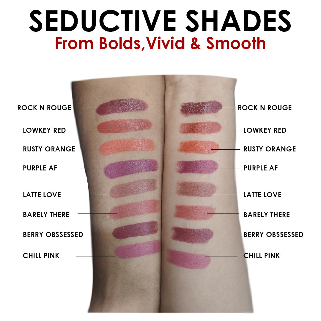 Creamy Matte Lipstick Coral Coded Shade 03 – Long Lasting Matte Lipstick, Full Coverage, Highly Pigmented Coral Lip Color for Women (3.8g)