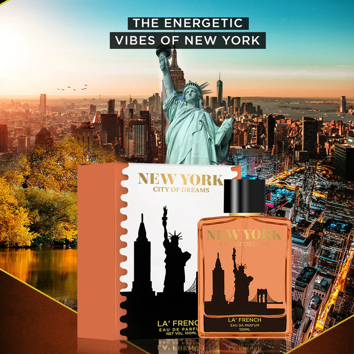 New York Eau De Parfum 100ml – Unisex Long Lasting Perfume | Fresh Spicy Aqua Premium Fragrance for Men & Women
