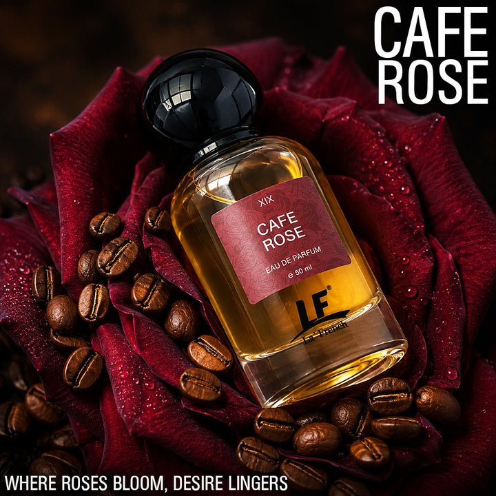 La French Cafe Rose Perfume 50ml for Unisex | Long Lasting Eau De Parfum | Fresh Floral Rose Fragrance | Premium Everyday Luxury Perfume