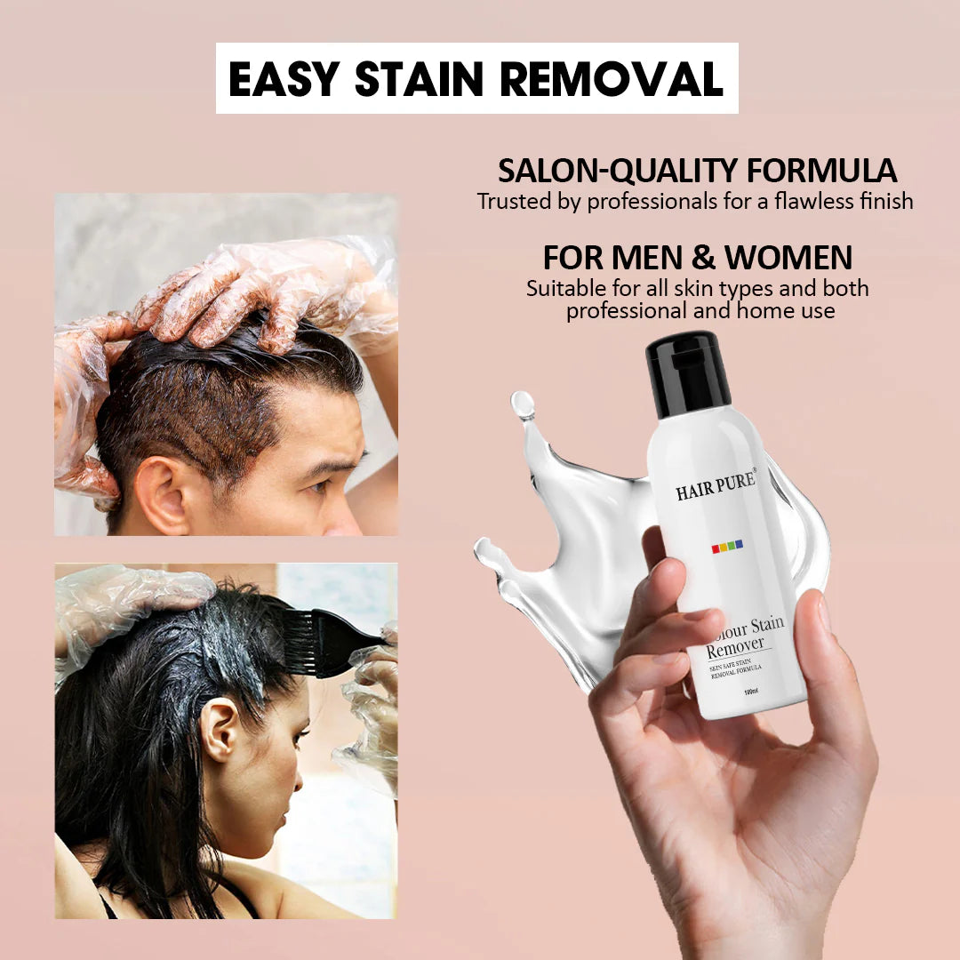 Hair Dye Colour Stain Remover 100ml - Skin-Friendly Hair Dye Stain Remover for Neck, Forehead, and Ears