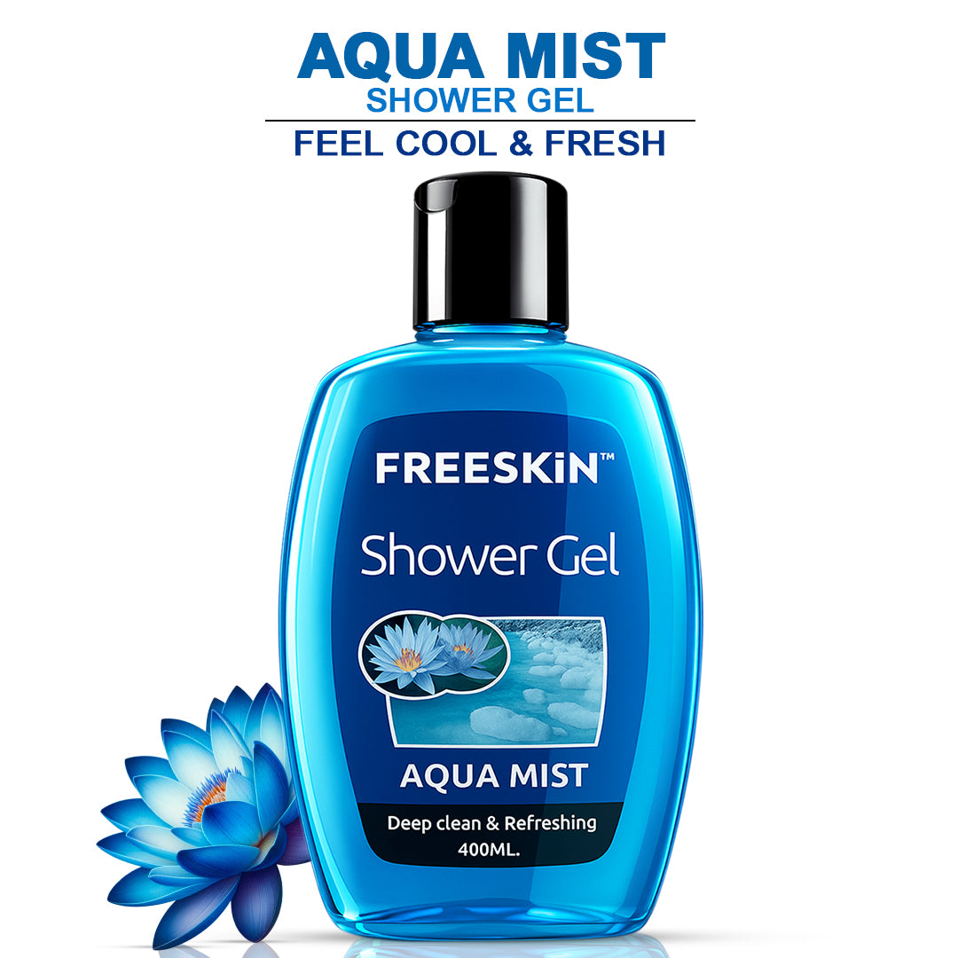 Aqua Mist Shower Gel 400ml | Mint Cooling Body Wash | Deep Cleansing, Refreshing & Hydrating Shower Gel for Fresh, Revitalized Skin