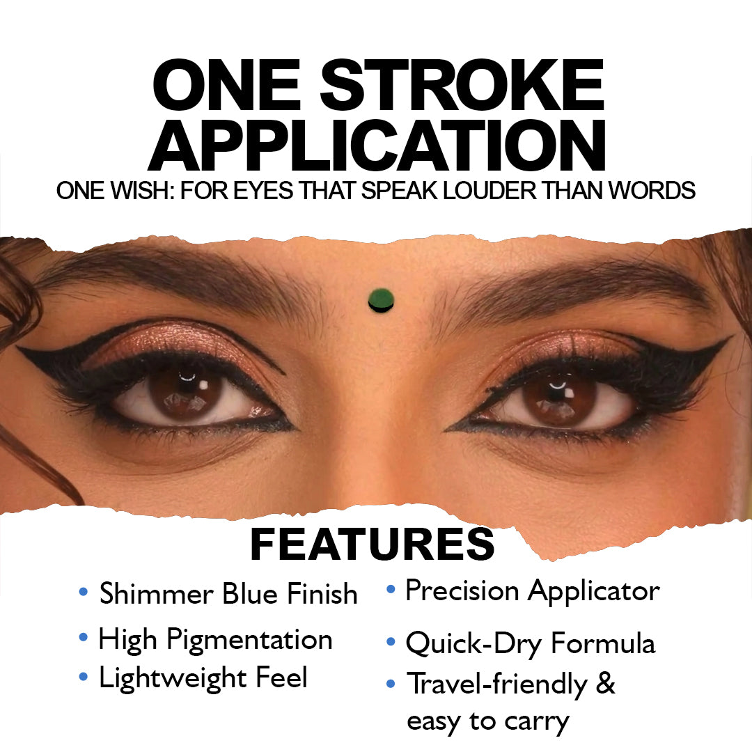 Matte Liquid Eyeliner 3.5ml – Intense Black, Smudge-Proof & Long-Lasting