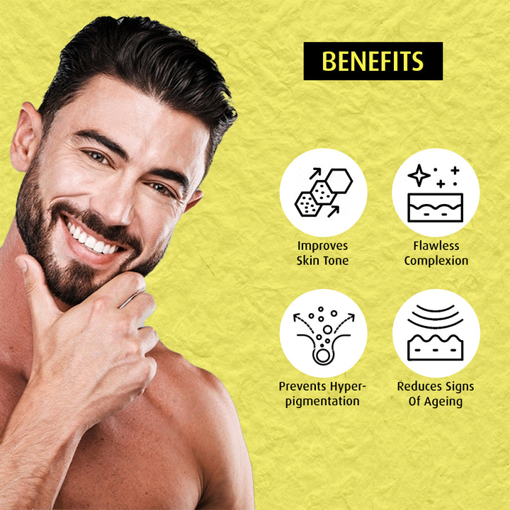Skin Brightening Face Wash 100ml | Glow Boost Face Wash for Men | Vitamin C, Niacinamide & Licorice Deep Cleansing Cleanser