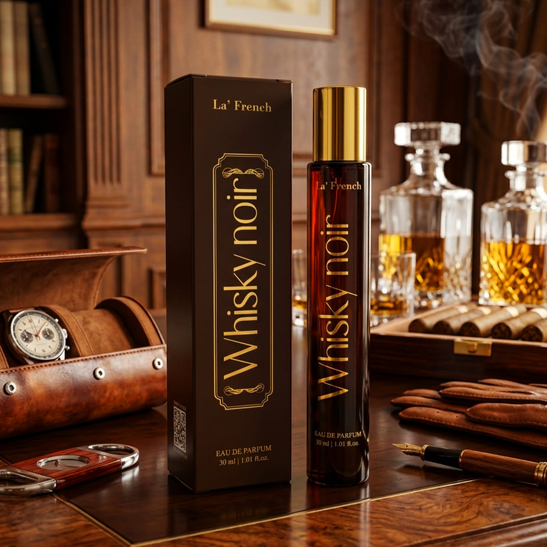 Whisky Noir Eau De Parfum 30ml | Premium Long-Lasting Bold Woody Perfume for Men