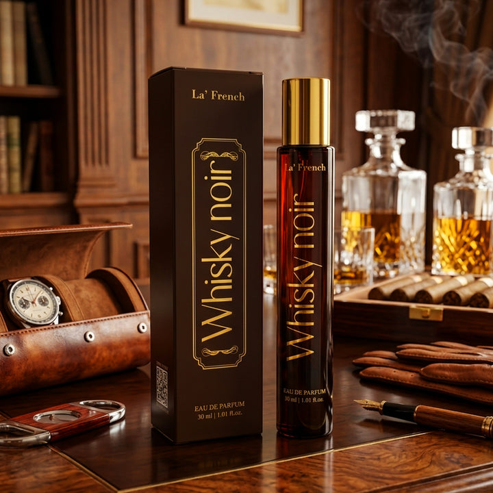Whisky Noir Eau De Parfum 30ml | Premium Long-Lasting Bold Woody Perfume for Men