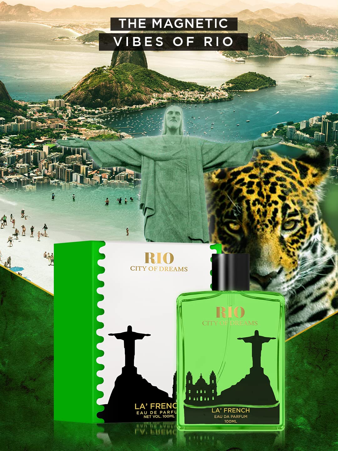 Rio Eau de Parfum 100ml | Long Lasting Fruity Floral Fragrance | Premium Unisex Perfume for Men & Women | Fresh & Vibrant Scent