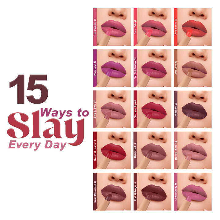 Creamy Matte Lipstick Berry Blush Shade 21 – Long Lasting Matte Lipstick, Full Coverage, Highly Pigmented Lip Color for Women (3.8g)