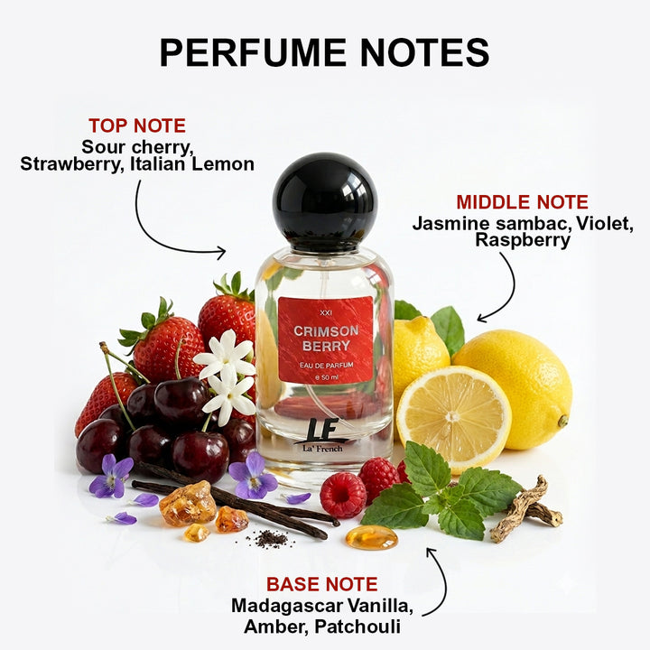 Crimson Berry Unisex Perfume 50ml | Refreshing Daily Wear Perfume for Men & Women