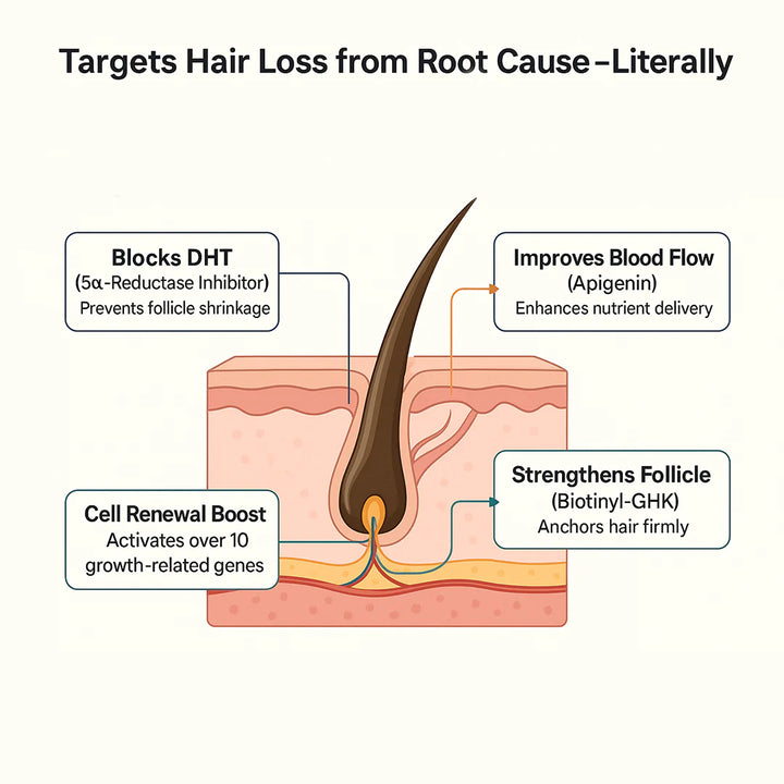 Hair Growth Serum 30 ml | Hair Fall Preventing Serum Containing Redensyl, Procapil, Anagain for Healthier Hair Roots
