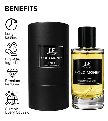 Gold Money Perfume 50ml | Perfume for Men & Women | Intense Collection Privee | Long-Lasting Luxury Fragrance | Rich, Bold & Elegant Scent promises