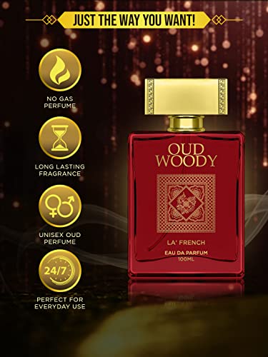 Oud Woody Perfume for Men 100ml | Long Lasting Oud Woody Fragrance | Premium Eau De Parfum for Men | Strong & Masculine Scent