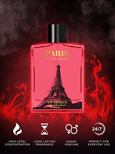 City of Dreams Paris Perfume for Men & Women 100ml | Long Lasting Floral Woody Fragrance | Premium Unisex Eau De Parfum | Elegant Luxury Scent
