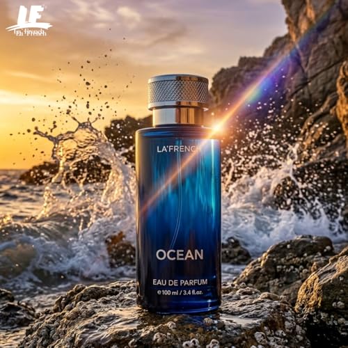Ocean Eau De Parfum 100ml | Long Lasting Fresh Aquatic Fragrance | Premium Unisex Perfume for Men & Women | Clean & Cool Scent