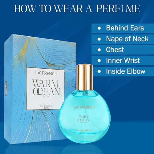 Warm Ocean Perfume for Men 30ml – Long Lasting Eau De Parfum | Fresh Aquatic Masculine Fragrance