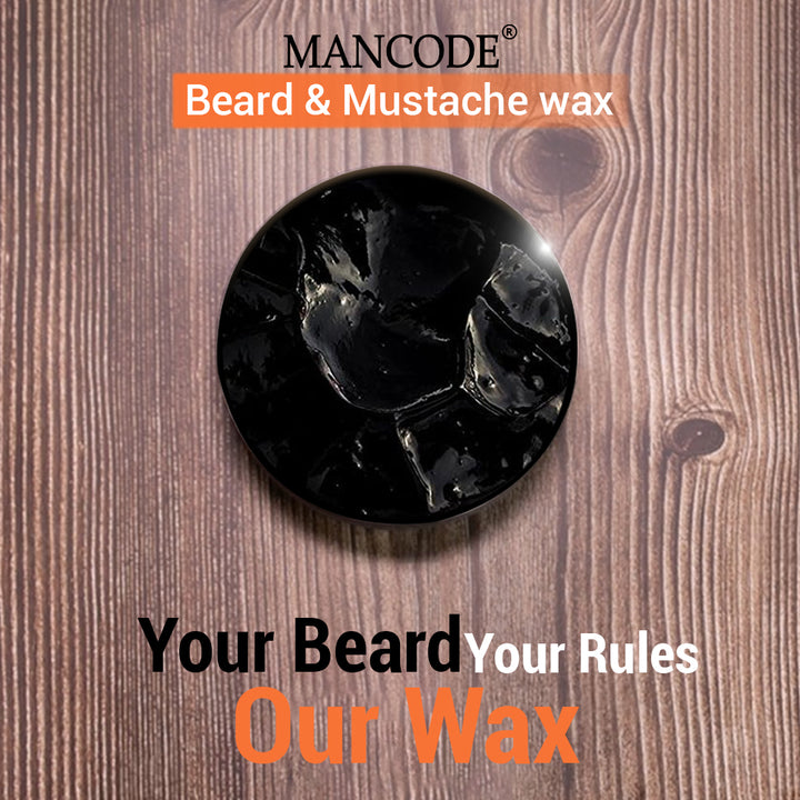 Beard & Mustache Wax Strong Hold | Long-Lasting Styling, Frizz Control & Deep Nourishment