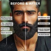 Beard Softener Cream 100ml | Soft Smooth Beard Cream for Men | Non-Greasy Beard Conditioner with Argan & Almond Oil | Paraben & Sulphate Free