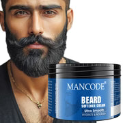Beard Softener Cream 100ml | Soft Smooth Beard Cream for Men | Non-Greasy Beard Conditioner with Argan & Almond Oil | Paraben & Sulphate Free