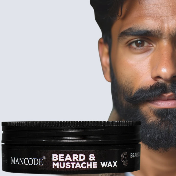 Beard & Mustache Wax Strong Hold | Long-Lasting Styling, Frizz Control & Deep Nourishment