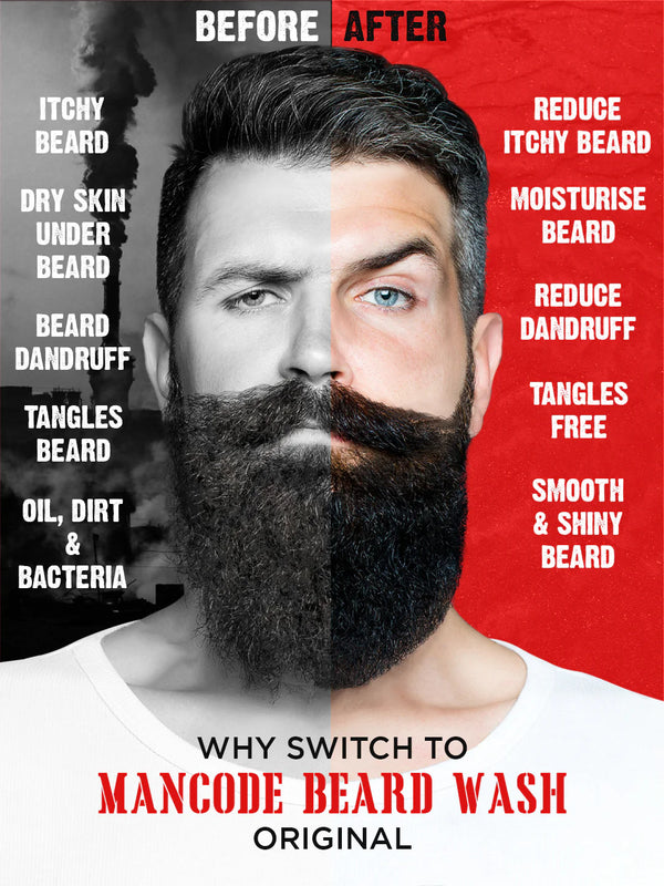 Original Beard Wash 100ml | Beard Cleanser for Men | Removes Dandruff, Softens Beard & Promotes Healthy Growth | Hydrating Beard Shampoo