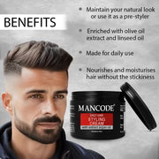 Daily Hair Styling Cream 100ml | Natural Hair Styling Cream for Men | Light Hold & Smooth Finish | Paraben & Sulphate Free Hair Cream