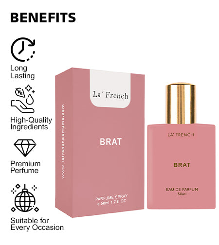 Brat Eau De Parfum 50ml – Playful Citrus Woody Fragrance for Women promises