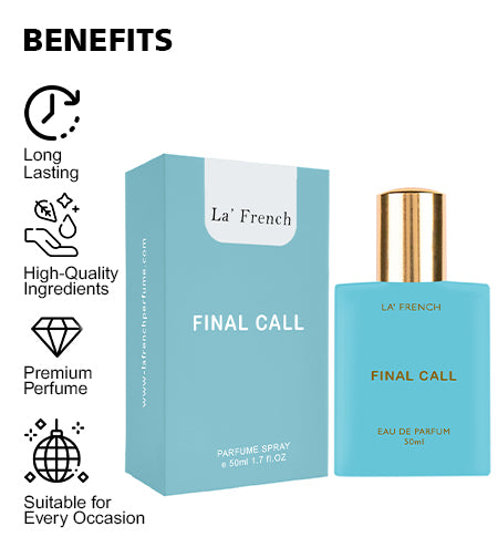 Final Call Perfume for Men & Women 50ml | Long Lasting Fresh Spicy Woody Unisex Fragrance | Premium Eau De Parfum | Bold & Confident Signature Scent promises
