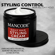 Daily Hair Styling Cream 100ml | Natural Hair Styling Cream for Men | Light Hold & Smooth Finish | Paraben & Sulphate Free Hair Cream