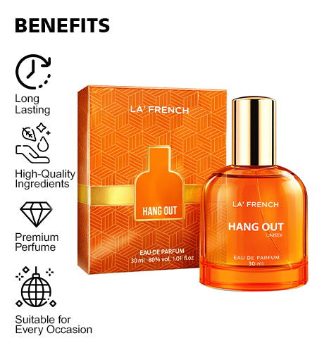 Hang Out Perfume for Men 30ml | Long Lasting Fresh Woody Aromatic Fragrance | Premium Eau De Parfum | Confident Everyday Masculine Scent promises
