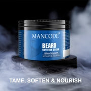 Beard Softener Cream 100ml | Soft Smooth Beard Cream for Men | Non-Greasy Beard Conditioner with Argan & Almond Oil | Paraben & Sulphate Free