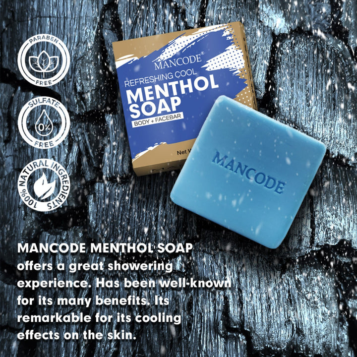 Ice Fresh Menthol Soap Combo Pack of 3 | Long-Lasting Cooling, Oil Control & Skin Revitalizing Bath Bar