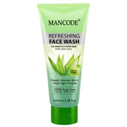 Refreshing Face Wash with Aloe Vera 100ml | Refreshing Deep Cleansing Face Wash for Men & Women | Hydrating Anti-Acne Gentle Cleanser | Soap-Free Formula