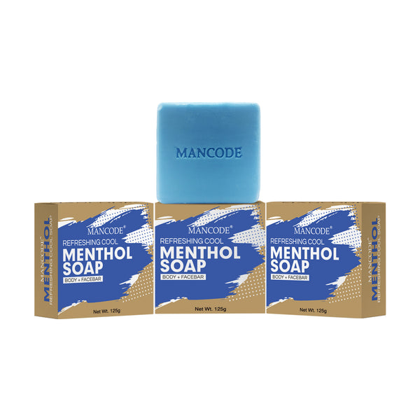 Ice Fresh Menthol Soap Combo Pack of 3 | Long-Lasting Cooling, Oil Control & Skin Revitalizing Bath Bar