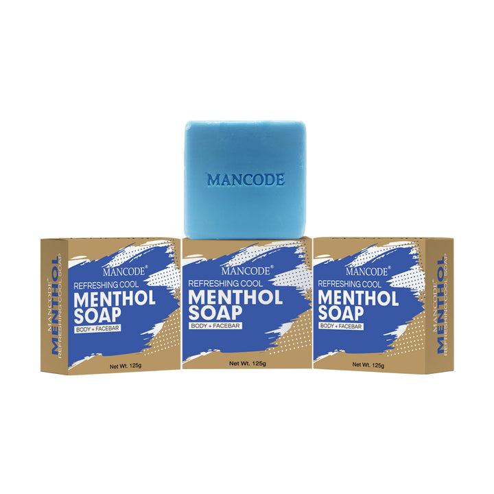 Ice Fresh Menthol Soap Combo Pack of 3 | Long-Lasting Cooling, Oil Control & Skin Revitalizing Bath Bar
