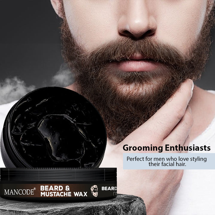 Beard & Mustache Wax Strong Hold | Long-Lasting Styling, Frizz Control & Deep Nourishment