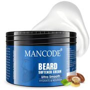 Beard Softener Cream 100ml | Soft Smooth Beard Cream for Men | Non-Greasy Beard Conditioner with Argan & Almond Oil | Paraben & Sulphate Free