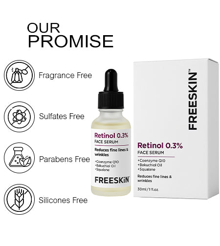 0.3% Retinol Face Serum (30ml) | Anti-Aging Night Serum for Wrinkles, Dark Spots & Skin Renewal promises