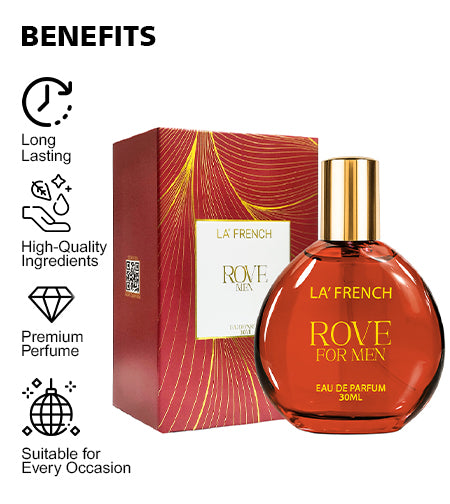 Rove Perfume for Men 30ml – Long Lasting Eau De Parfum | Fresh Masculine Fragrance promises