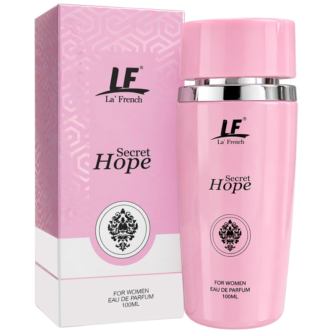 Secret Hope Eau De Parfum 100ml  | Sweet Floral Rose & Earthy Long-Lasting Perfume for Women