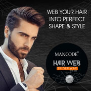 Spider Web Hair Wax 100ml | Strong Hold Matte Finish Hair Wax for Men | Long Lasting Styling Wax | Textured & Messy Hairstyle