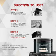 Power Wax Pro Hair Styling Cream 100ml | Strong Hold Hair Wax for Men | Matte Finish Texturizing Cream | Vitamin E & Coconut Oil Enriched
