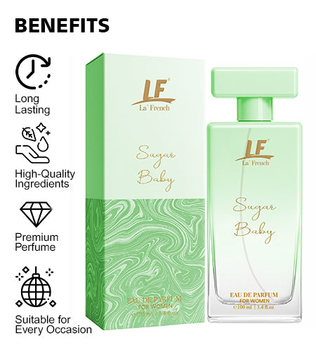 Sugar Baby Perfume for Women 100ml – Long Lasting Eau De Parfum | Sweet Fruity Vanilla Plum Fragrance promises