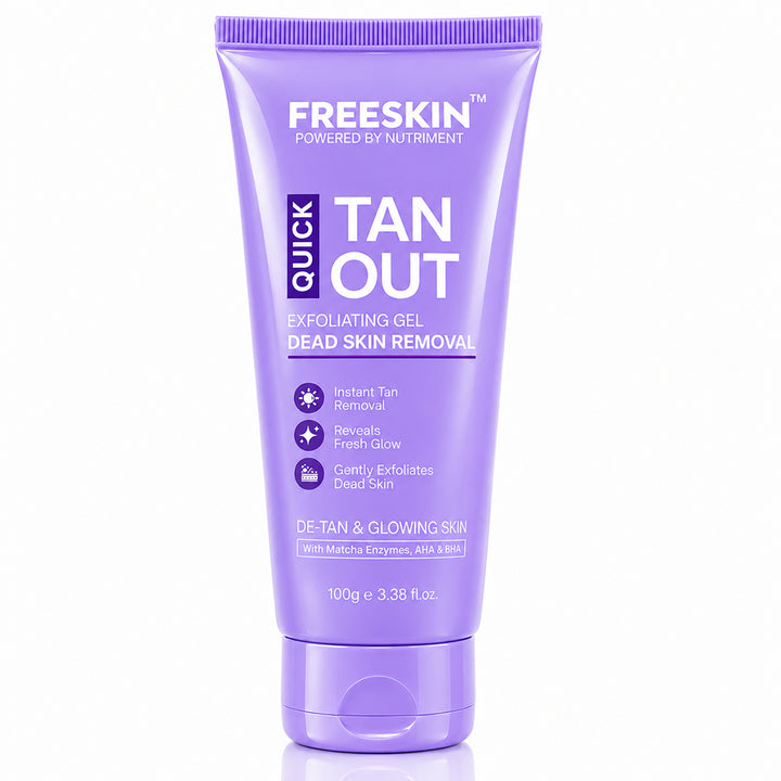 Quick Tan Out Exfoliating Gel for Face & Body, 100g | Dead Skin Cell Removal & Tan Removal Gel