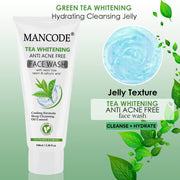 Tea Whitening Anti-Acne Face Wash 100ml | Salicylic Acid Face Wash for Oily & Acne-Prone Skin | Neem Extract Deep Cleanser | Brightening & Oil Control