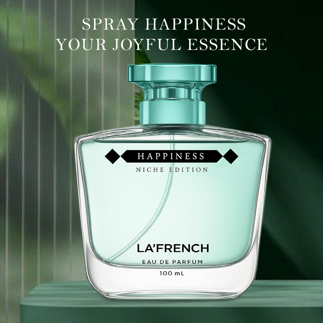Happiness Perfume for Men & Women 100ml | Long Lasting Fresh Fruity Floral Fragrance | Premium Unisex Eau De Parfum | Uplifting & Joyful Scent