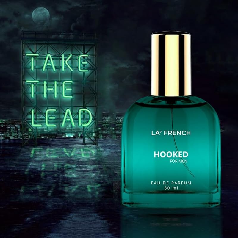 Hooked Perfume for Men 30ml | Long Lasting Fresh Spicy Woody Fragrance | Premium Eau De Parfum | Addictive & Confident Daily Wear Scent