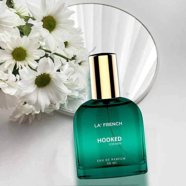 Hooked Perfume for Men 30ml | Long Lasting Fresh Spicy Woody Fragrance | Premium Eau De Parfum | Addictive & Confident Daily Wear Scent