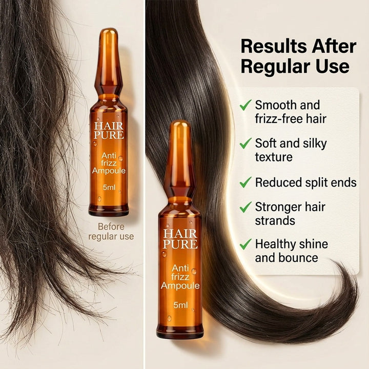 Anti-Frizz Hair Ampoule (5ml) is your go-to treatment for frizz control and silky, smooth hair.