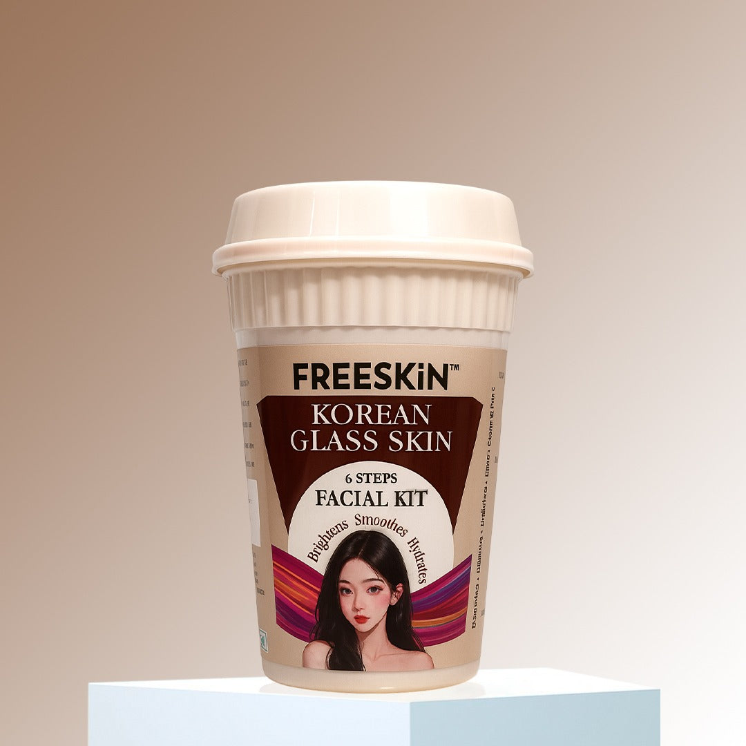 Korean Facial Kit 60g | Glass Skin Glow Facial Kit | Brightening, Hydrating & Skin Smoothing Treatment for Radiant, Dewy Skin