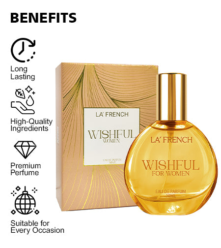 Wishful Perfume for Women 30ml | Long Lasting Sweet Floral Fragrance | Premium Eau De Parfum for Women | Refreshing Daily Wear Scent promises